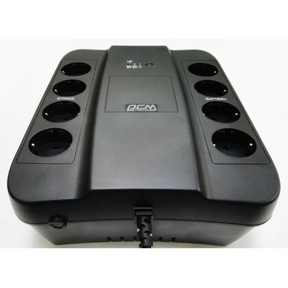 Источник бесперебойного питания Powercom SPD-650U 650BA/ 390W, AVR, 4 розетки + 4 фильтрующие, USB, RJ-45, Schuko